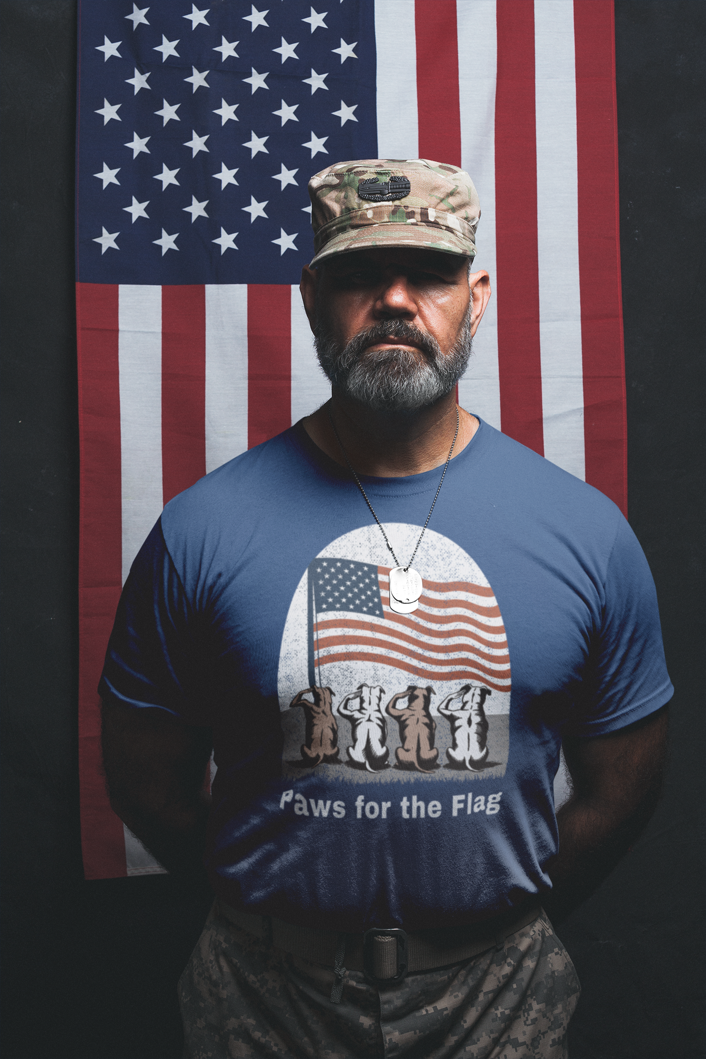 Unisex Short sleeve "Paws for the flag"