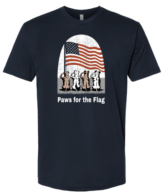 Unisex Short sleeve "Paws for the flag"